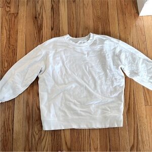 White lululemon crew neck